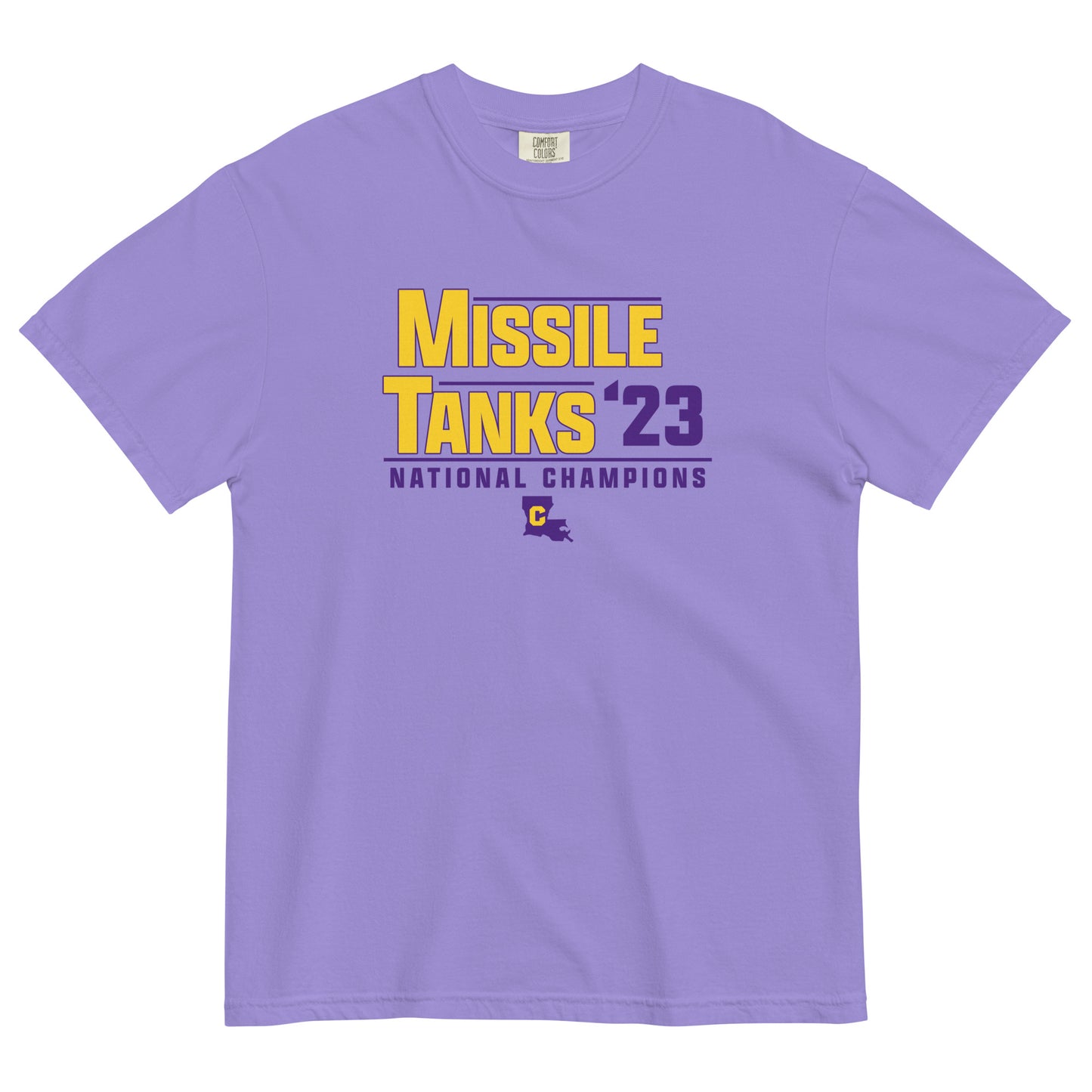 Missile Tanks 23 Men’s garment-dyed heavyweight t-shirt