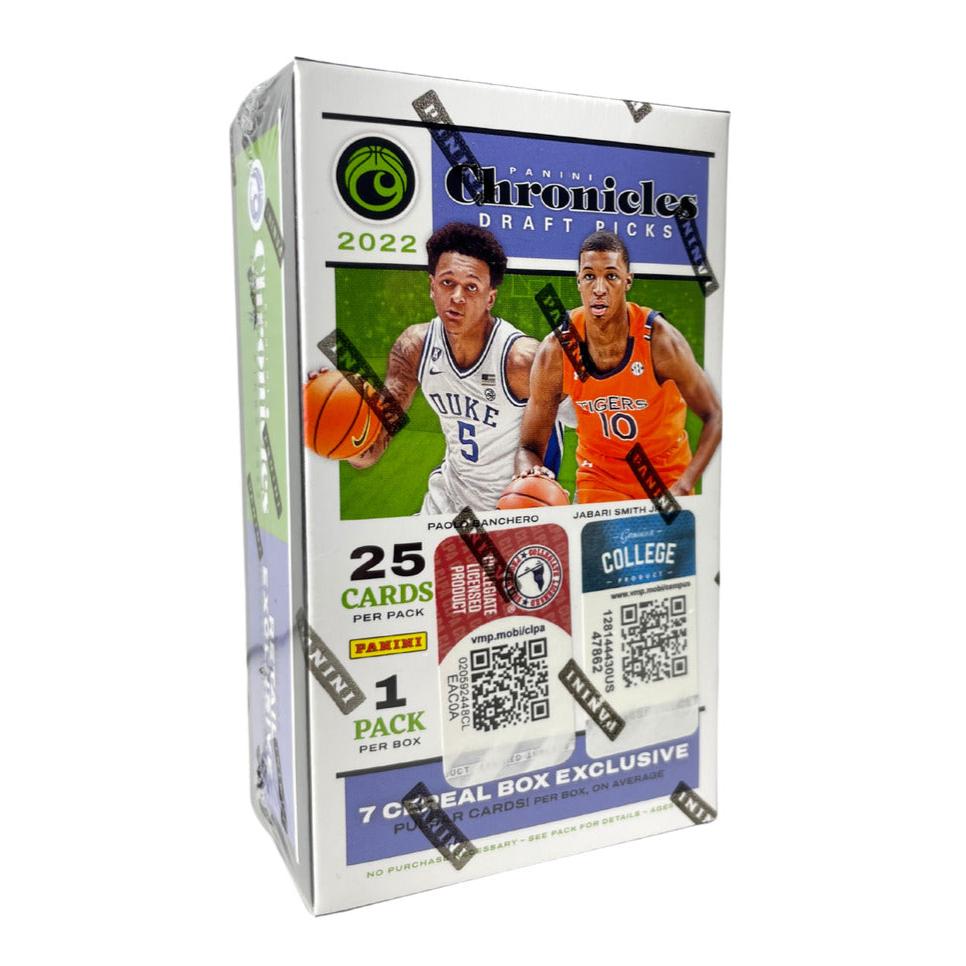 2022 Panini Chronicles Draft Picks Basketball Sealed Cereal Box