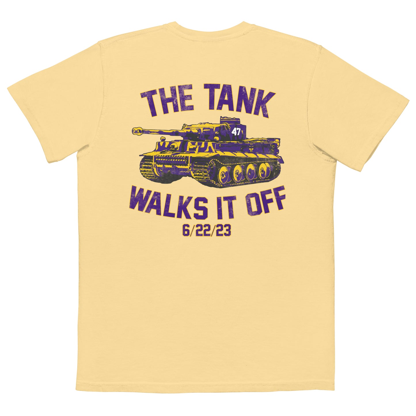 The Tank Walks it Off Unisex garment-dyed pocket t-shirt