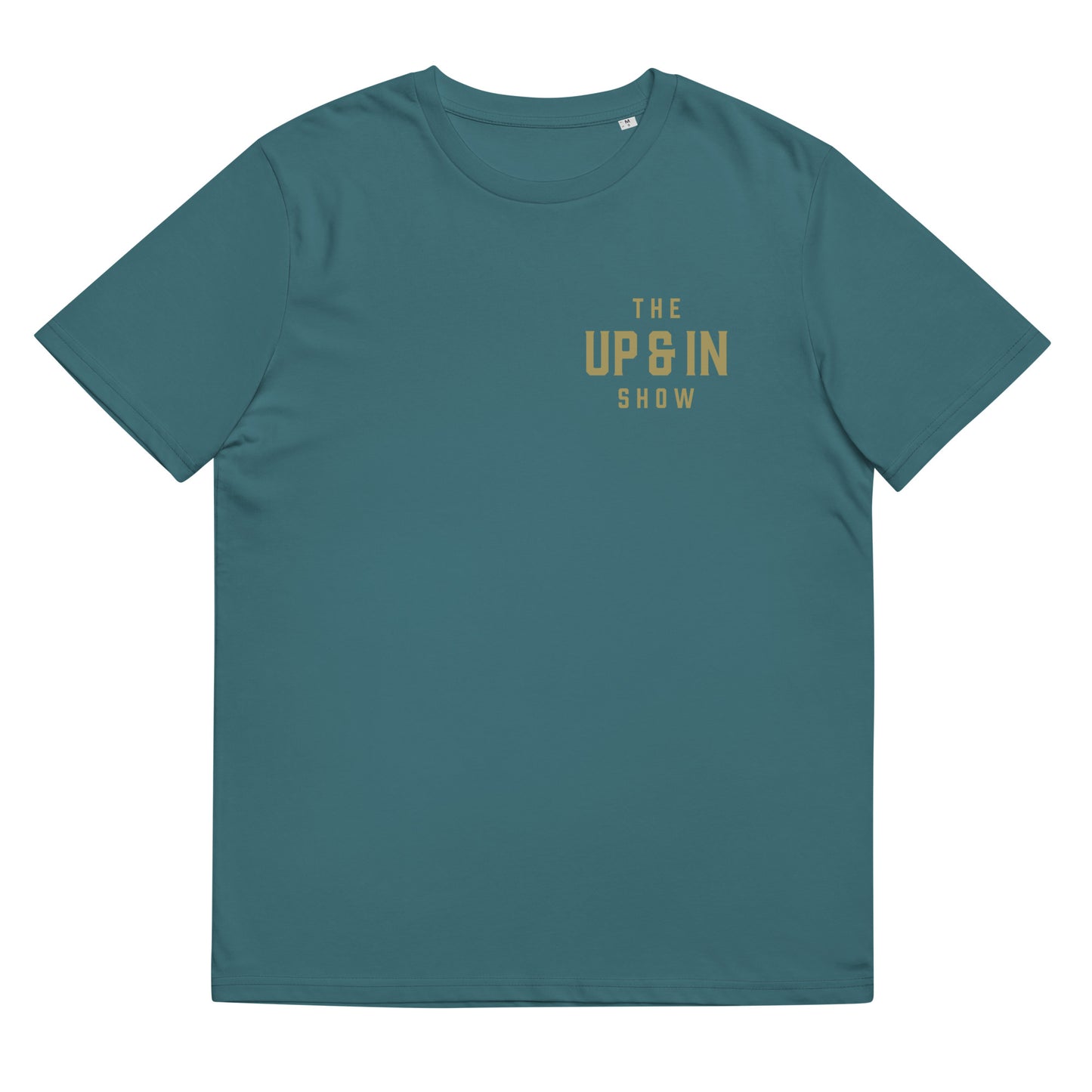 Up and In Corner Pocket Unisex organic cotton t-shirt