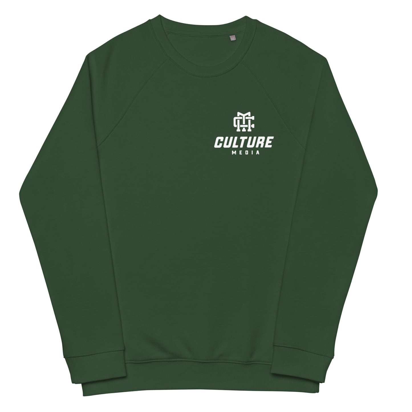Culture Media Unisex organic raglan sweatshirt