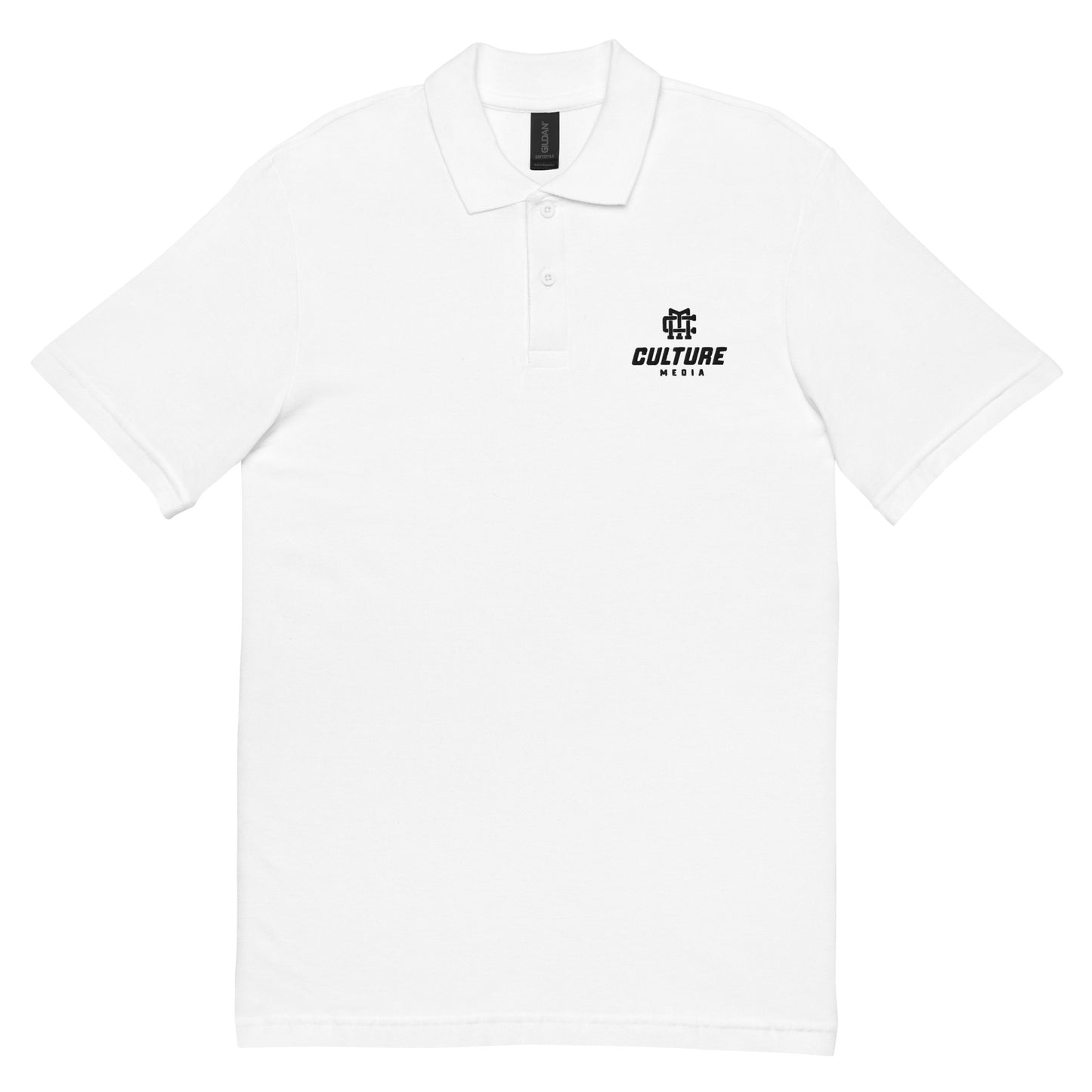 Culture Media polo shirt (White)