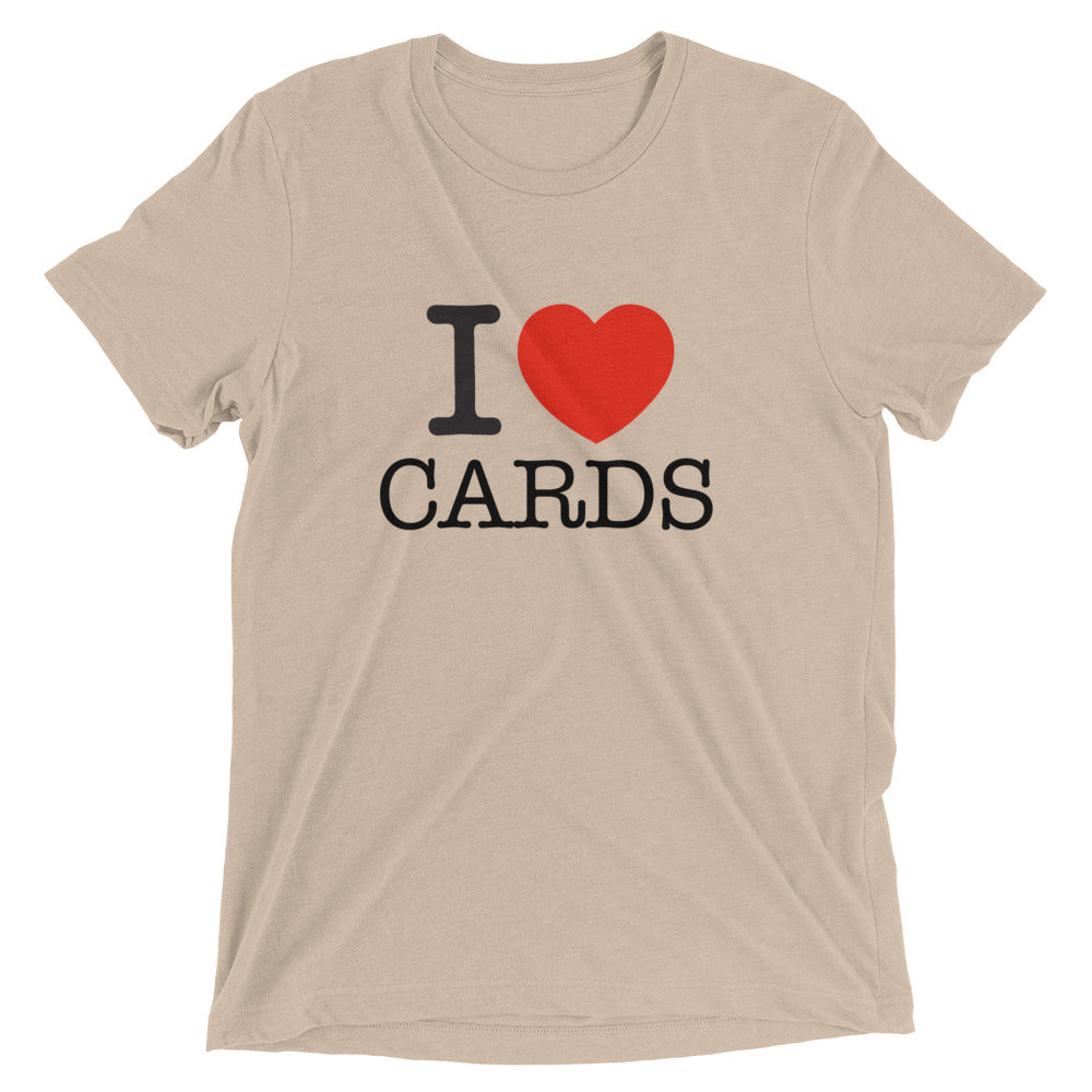 "I LOVE CARDS" Short sleeve t-shirt