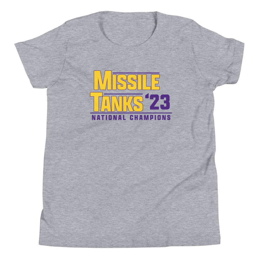 Missile & Tanks Youth Short Sleeve T-Shirt
