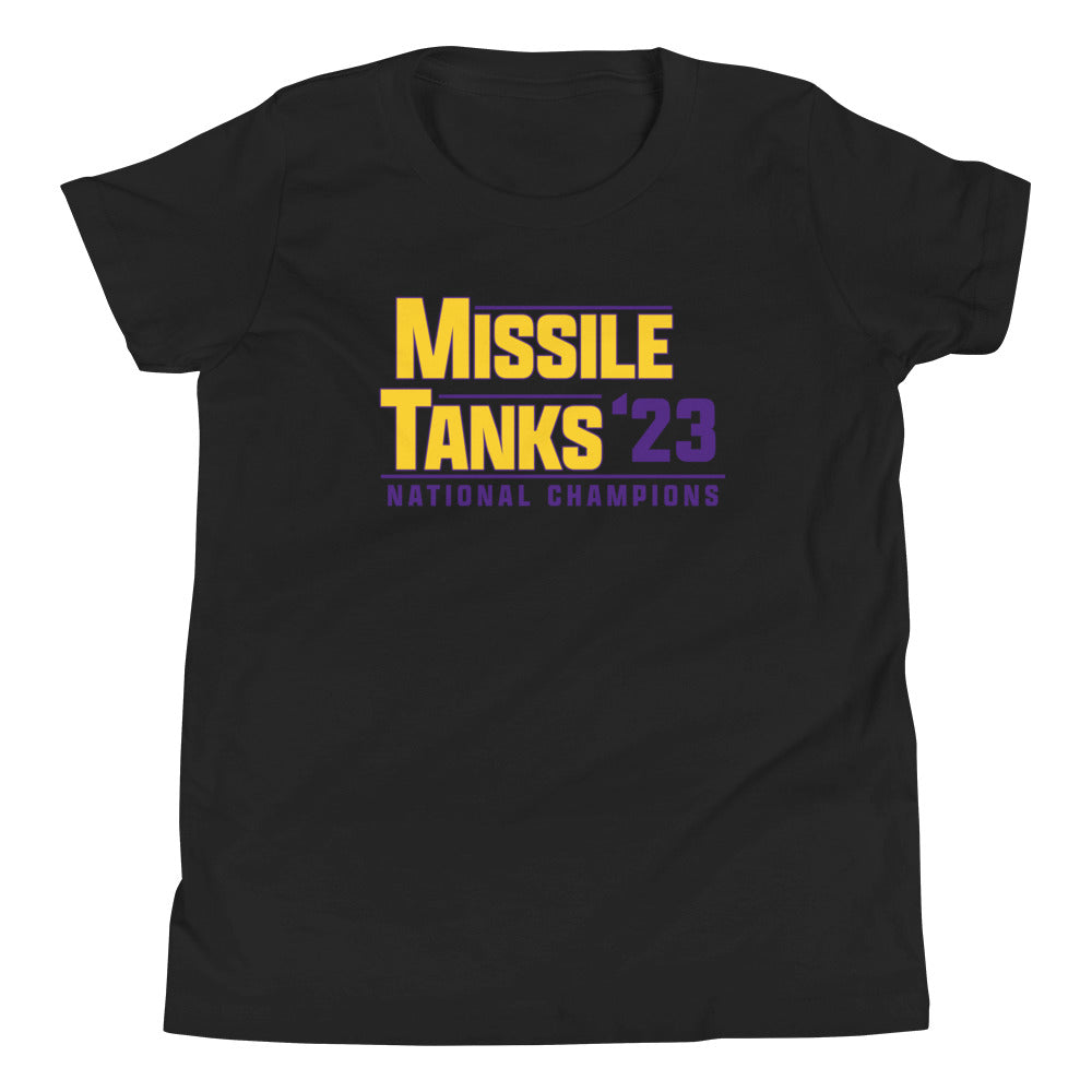 Missile & Tanks Youth Short Sleeve T-Shirt