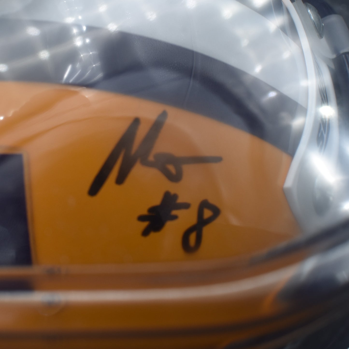 Malik Nabers x Jack Bech Signed Schutt Mini Helmet